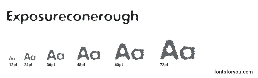 Exposureconerough Font Sizes