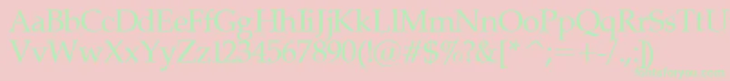 Palatinor Font – Green Fonts on Pink Background