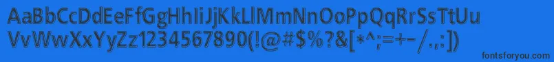 Bchrome Font – Black Fonts on Blue Background