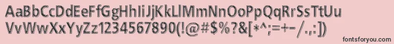 Bchrome Font – Black Fonts on Pink Background