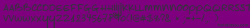 DkJoeSchmoe Font – Black Fonts on Purple Background