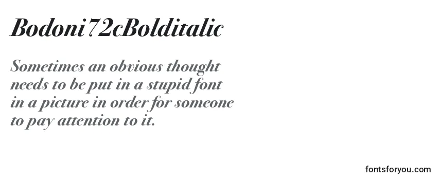 Bodoni72cBolditalic Font