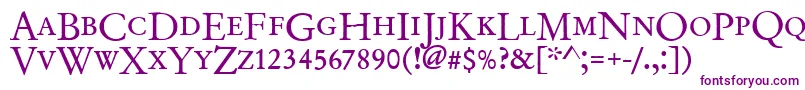 Weitere Informationen zur Garamondno2dcdreg-Schriftart Garamondno2dcdreg-Schriftart – Violette Schriften auf weißem Hintergrund