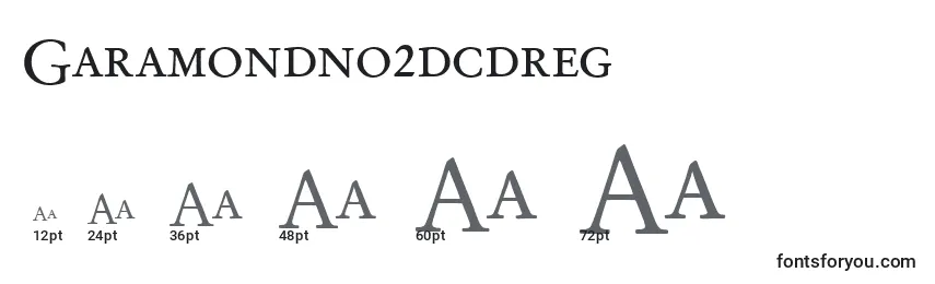 Garamondno2dcdreg Font Sizes