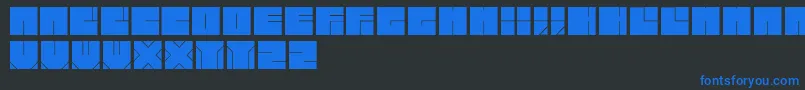 Weitere Informationen zur Bloktypeface-Schriftart Bloktypeface-Schriftart – Blaue Schriften auf schwarzem Hintergrund