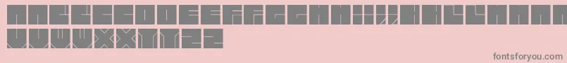 Bloktypeface-Schriftart – Graue Schriften auf rosa Hintergrund
