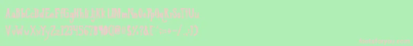 LoveTilKilled Font – Pink Fonts on Green Background