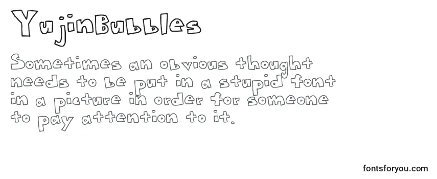 Шрифт YujinBubbles