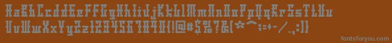 Dsayaksc Font – Gray Fonts on Brown Background