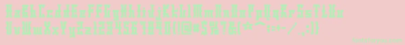 Dsayaksc Font – Green Fonts on Pink Background