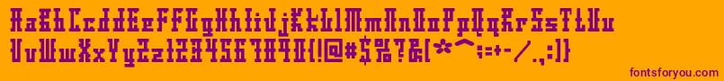 Weitere Informationen zur Dsayaksc-Schriftart Dsayaksc-Schriftart – Violette Schriften auf orangefarbenem Hintergrund