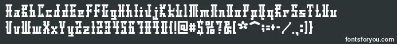 フォントDsayaksc – 白い文字