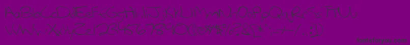 LanetteRegular Font – Black Fonts on Purple Background