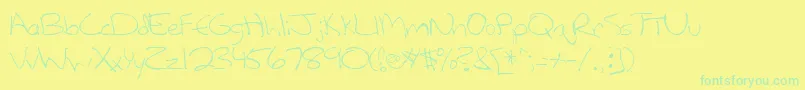 Saiba mais sobre a fonte LanetteRegular Fonte LanetteRegular – fontes verdes em um fundo amarelo