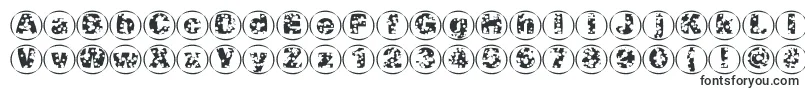Swisscheesecircles02-fontti – Alkavat S:lla olevat fontit