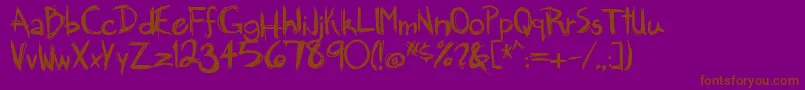 Lisätietoja Brankovic-fontista Brankovic-fontti – ruskeat fontit violetilla taustalla