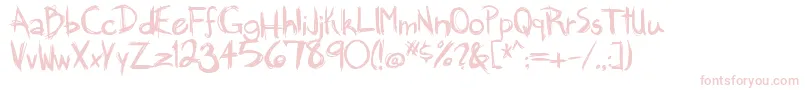 Brankovic-fontti – vaaleanpunaiset fontit