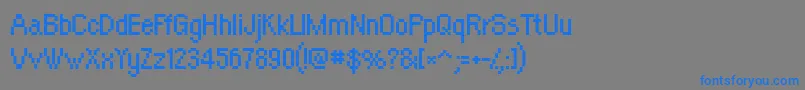OrangeKid Font – Blue Fonts on Gray Background