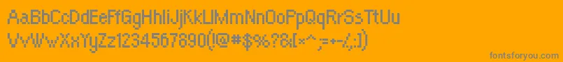 OrangeKid-Schriftart – Graue Schriften auf orangefarbenem Hintergrund