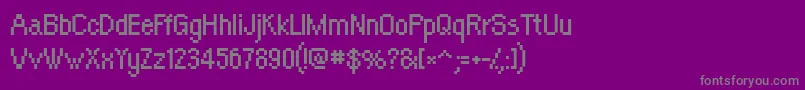 OrangeKid Font – Gray Fonts on Purple Background