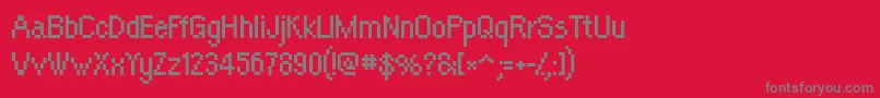 OrangeKid Font – Gray Fonts on Red Background