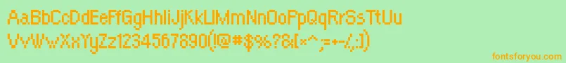 OrangeKid Font – Orange Fonts on Green Background