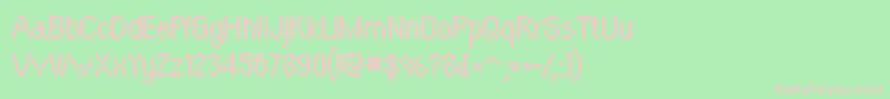OrangeKid Font – Pink Fonts on Green Background