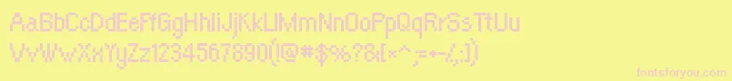 OrangeKid Font – Pink Fonts on Yellow Background