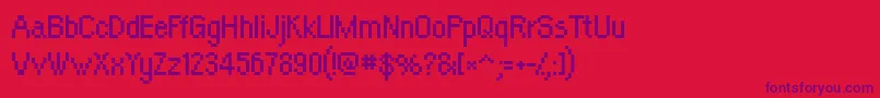 OrangeKid Font – Purple Fonts on Red Background