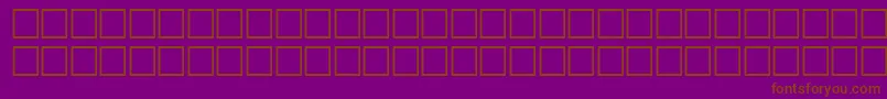 SvobodafwfBoldItalic-Schriftart – Braune Schriften auf violettem Hintergrund