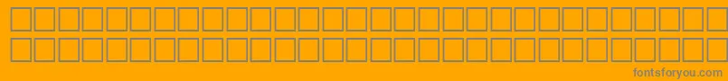フォントSvobodafwfBoldItalic – オレンジの背景に灰色の文字