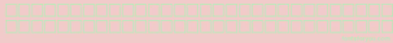 フォントSvobodafwfBoldItalic – ピンクの背景に緑の文字