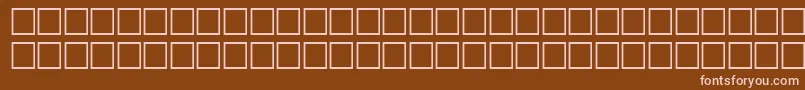 SvobodafwfBoldItalic-Schriftart – Rosa Schriften auf braunem Hintergrund