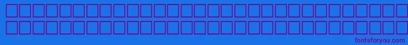 SvobodafwfBoldItalic-Schriftart – Violette Schriften auf blauem Hintergrund