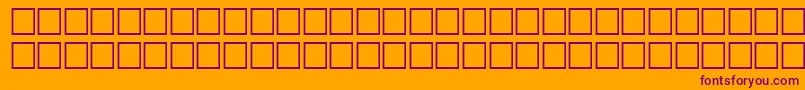 SvobodafwfBoldItalic-Schriftart – Violette Schriften auf orangefarbenem Hintergrund