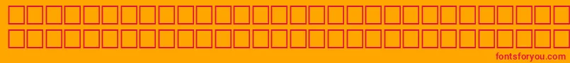 SvobodafwfBoldItalic Font – Red Fonts on Orange Background