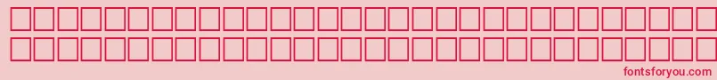 SvobodafwfBoldItalic Font – Red Fonts on Pink Background