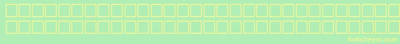 SvobodafwfBoldItalic Font – Yellow Fonts on Green Background