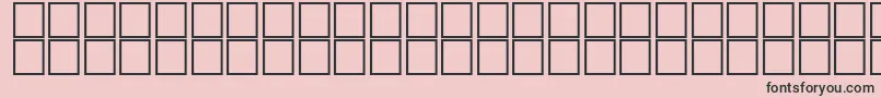 AlHorOutline Font – Black Fonts on Pink Background