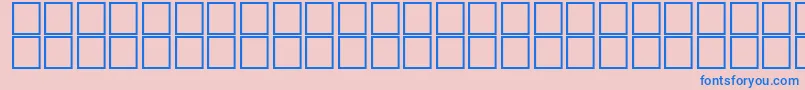Шрифт AlHorOutline – синие шрифты на розовом фоне
