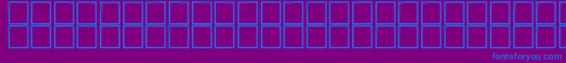 AlHorOutline Font – Blue Fonts on Purple Background