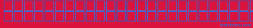 AlHorOutline Font – Blue Fonts on Red Background