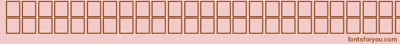 AlHorOutline-fontti – ruskeat fontit vaaleanpunaisella taustalla