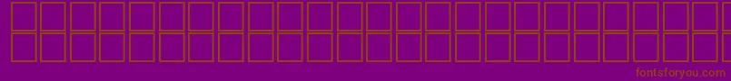 Шрифт AlHorOutline – коричневые шрифты на фиолетовом фоне