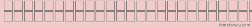 フォントAlHorOutline – ピンクの背景に灰色の文字