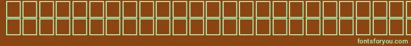 AlHorOutline Font – Green Fonts on Brown Background