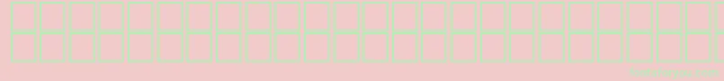 AlHorOutline Font – Green Fonts on Pink Background