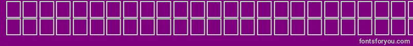 AlHorOutline Font – Green Fonts on Purple Background