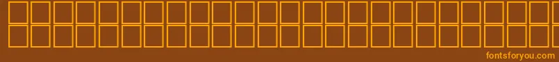 Шрифт AlHorOutline – оранжевые шрифты на коричневом фоне