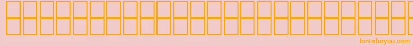AlHorOutline Font – Orange Fonts on Pink Background